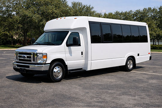 18-passenger minibus available for charter in Canton, MI