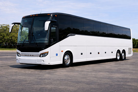 56-passenger charter bus available for charter in Canton, MI